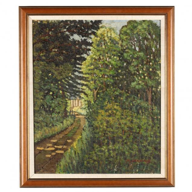 vintage-verdant-woodland-landscape-painting