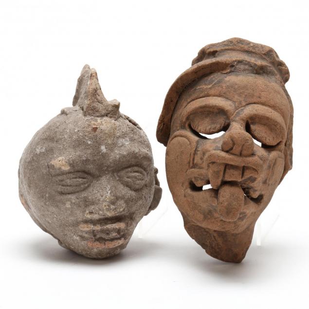 two-pre-columbian-style-ceramic-heads