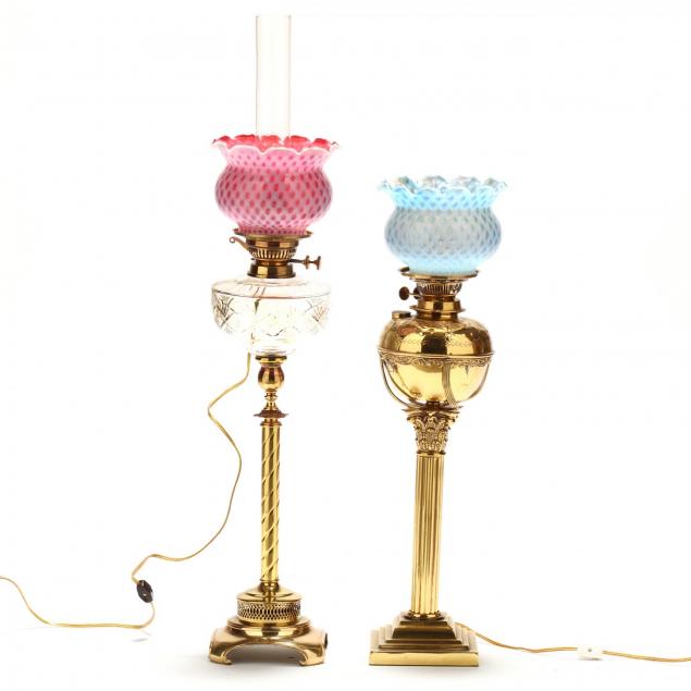 two-victorian-electrified-fluid-lamps