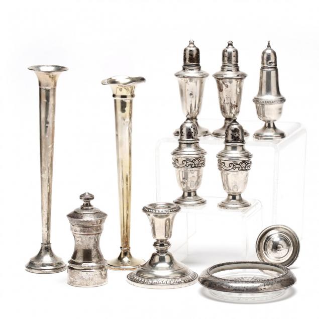 a-group-of-sterling-silver-table-accessories