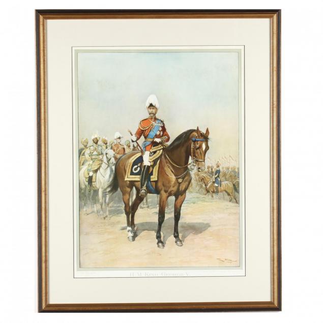 equestrian-portrait-print-illustrating-king-george-v
