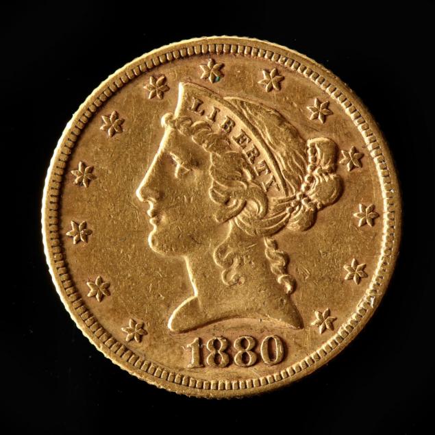 1880-5-gold-liberty-head-half-eagle