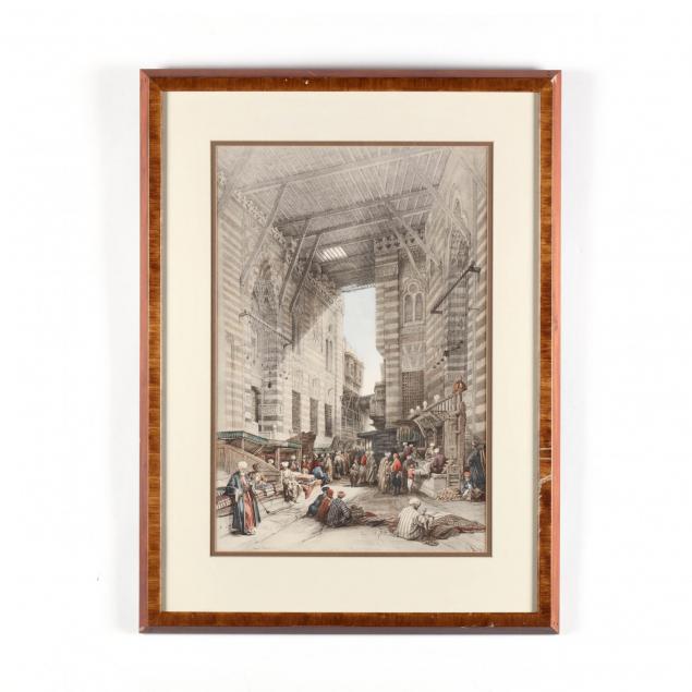 louis-haghe-british-1806-1885-i-bazar-of-the-silk-mercers-cairo-i