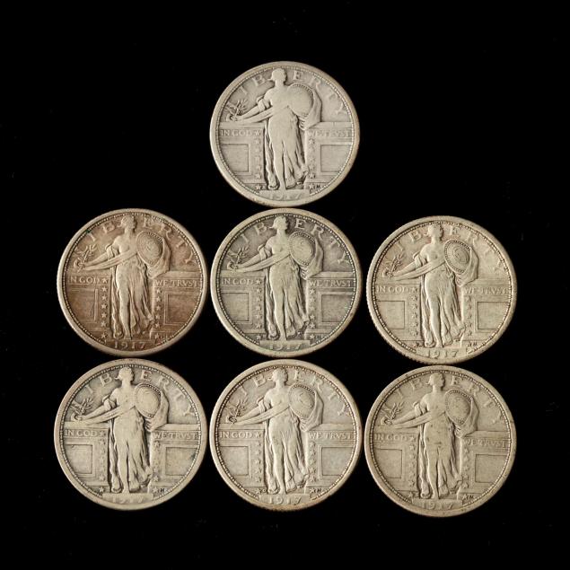 seven-1917-standing-liberty-type-i-quarters