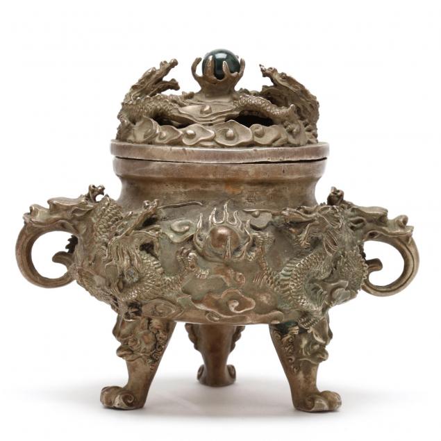 a-chinese-gilt-bronze-incense-burner