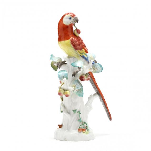 a-meissen-figurine-of-a-parrot