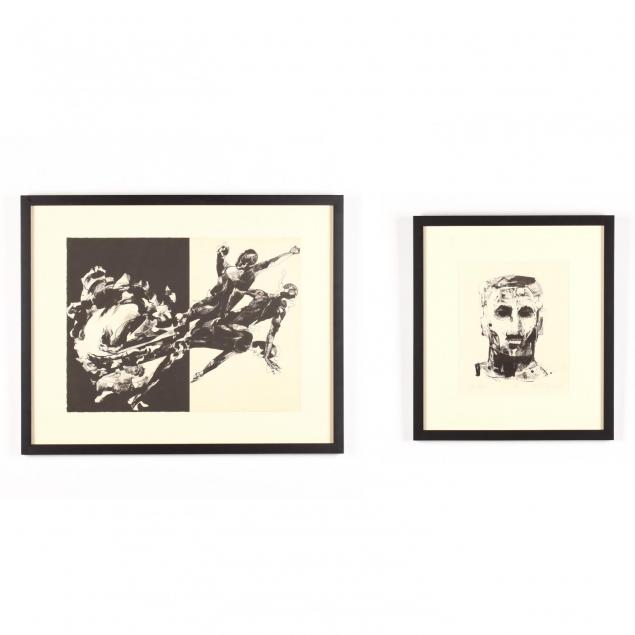 two-framed-lithographs-jacob-landau-and-eric-bellmann