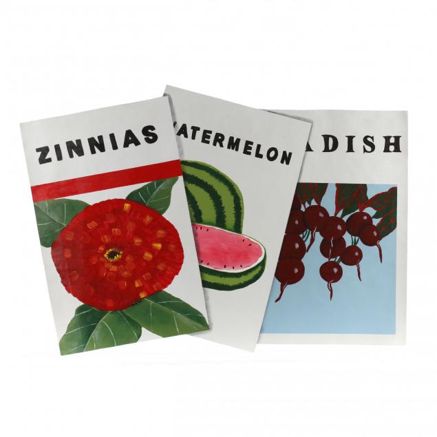 american-school-21st-c-zinnias-watermelon-and-radish