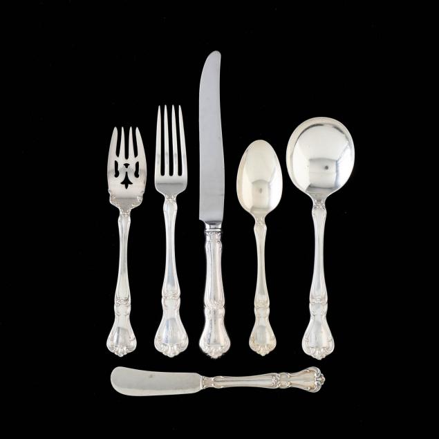 gorham-buckingham-sterling-silver-flatware-service