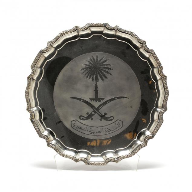 a-silverplate-tray-with-saudi-arabian-national-emblem