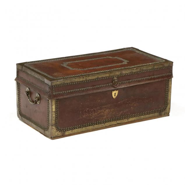 antique-english-leather-and-brass-trunk