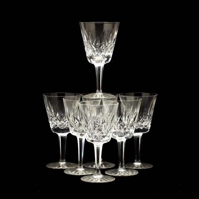 waterford-group-of-seven-claret-wine-glasses-in-lismore