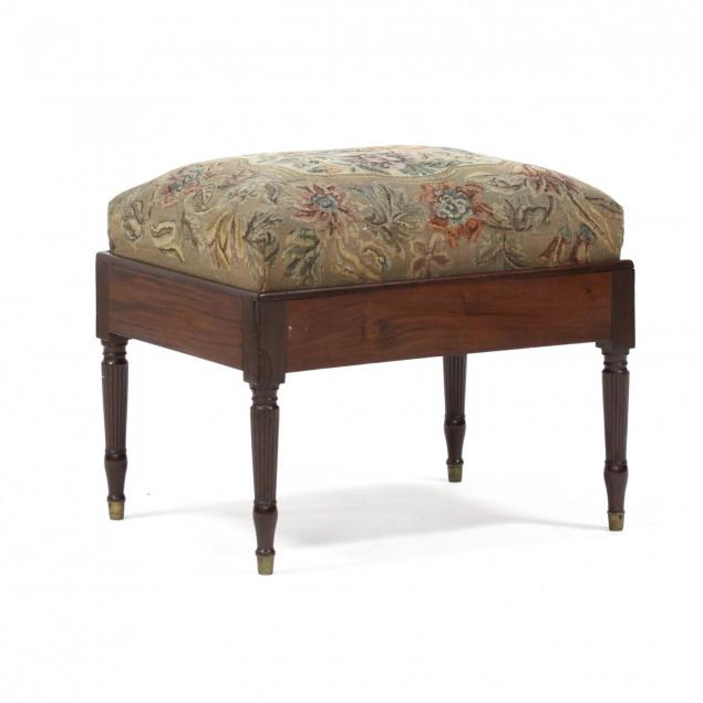 federal-carved-and-upholstered-footstool