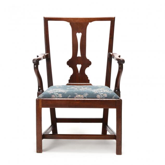southern-walnut-chippendale-armchair