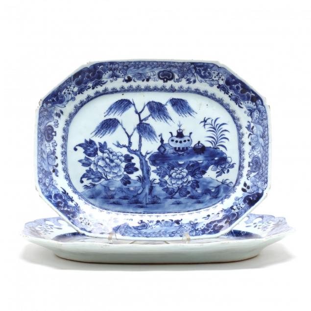 two-chinese-export-porcelain-platters