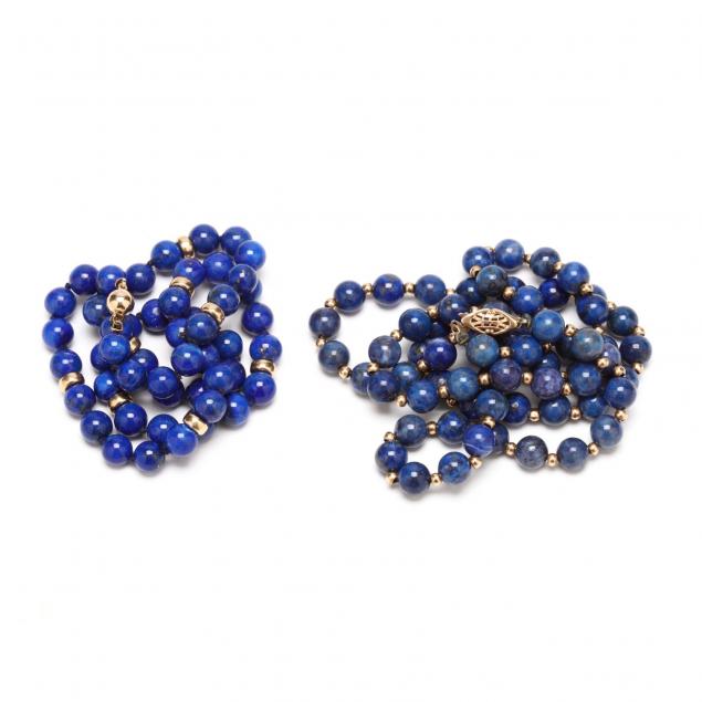 two-lapis-lazuli-bead-necklaces