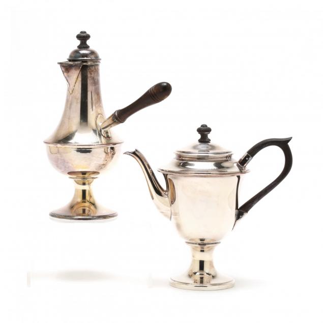 vintage-silverplate-coffee-pot-and-chocolate-pot