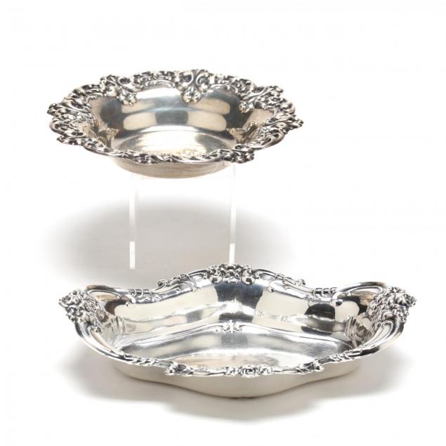 two-sterling-silver-dishes