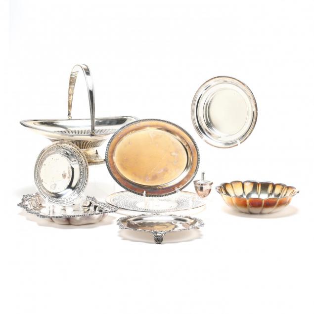 collection-of-vintage-antique-silverplate