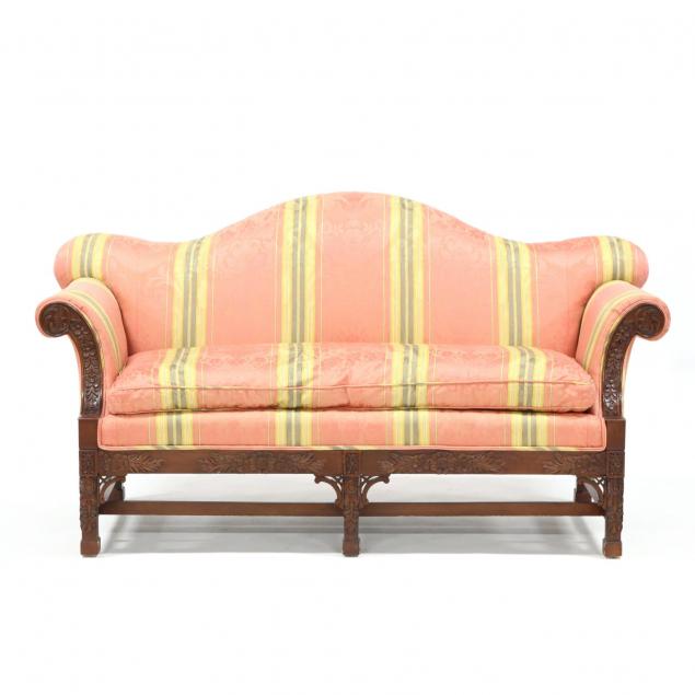 georgian-style-custom-carved-and-upholstered-sofa