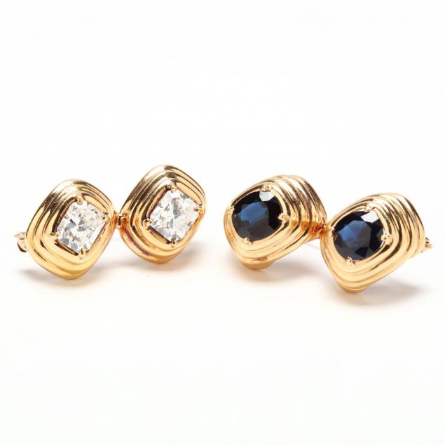 near-pair-14kt-gem-set-brooches