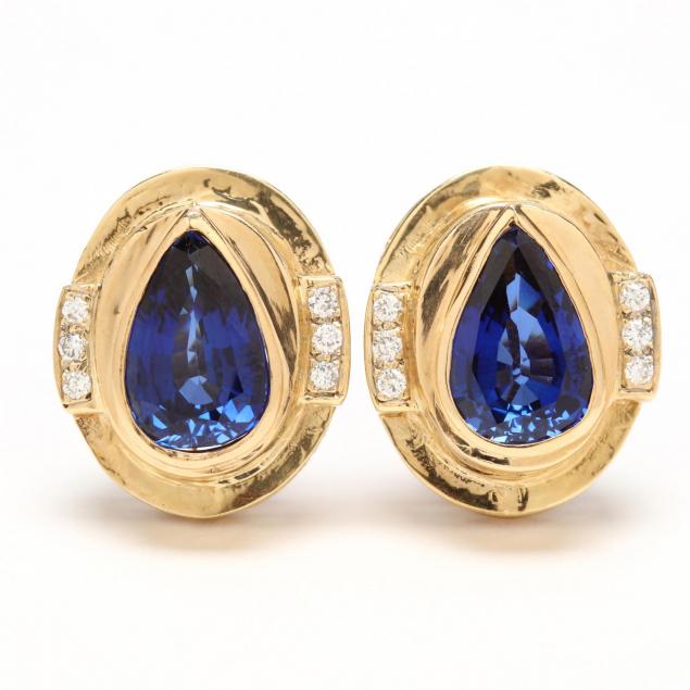 14kt-sapphire-and-diamond-ear-clips