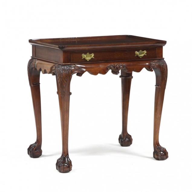 bench-made-chippendale-style-one-drawer-tea-table