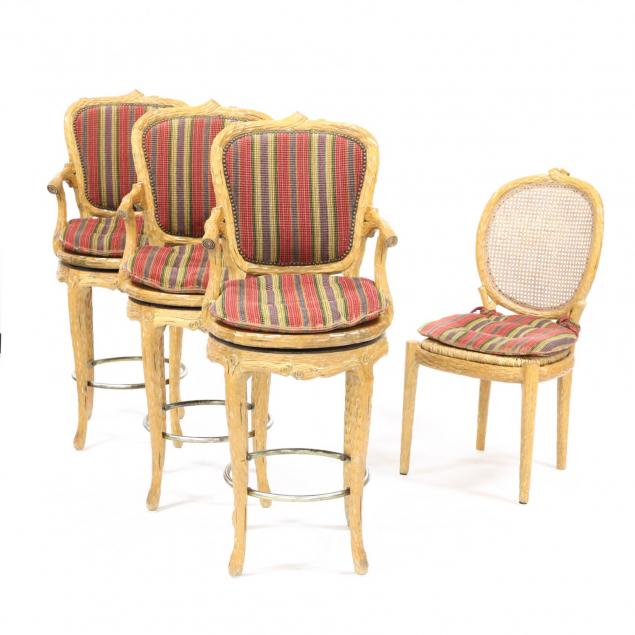 four-italian-carved-faux-bois-chairs