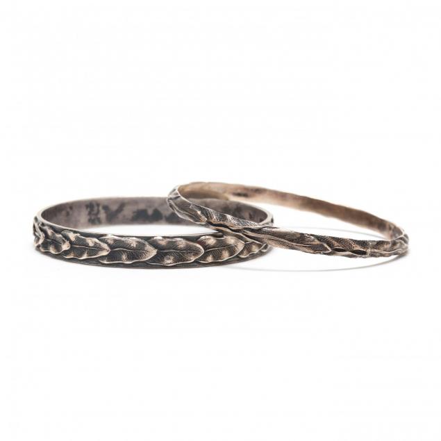 a-pair-of-sterling-silver-bangle-bracelets-s-kirk-son
