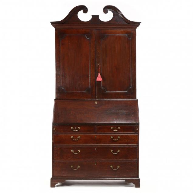 george-iii-oak-secretary-bookcase