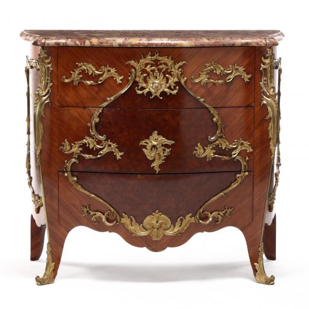 louis-xv-style-ormolu-mounted-marble-top-bombe-commode