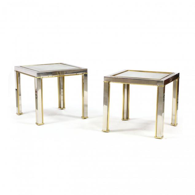 pair-of-steel-brass-and-mirror-side-tables
