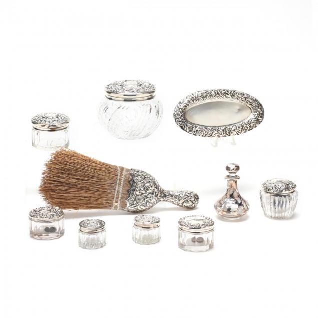 a-collection-of-antique-sterling-silver-vanity-accessories
