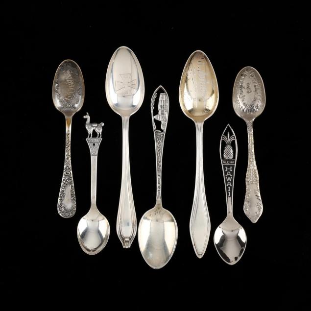 seven-sterling-silver-souvenir-spoons