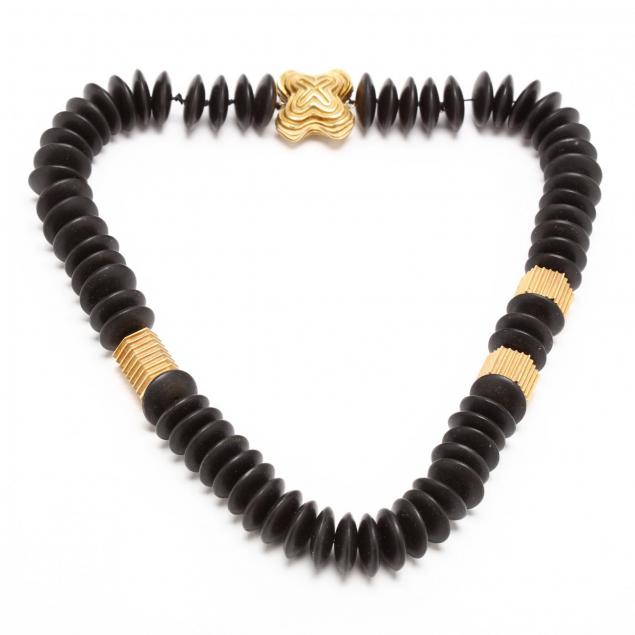 18kt-gold-and-ebony-necklace-christopher-walling