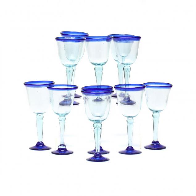 set-of-eleven-red-wine-glasses