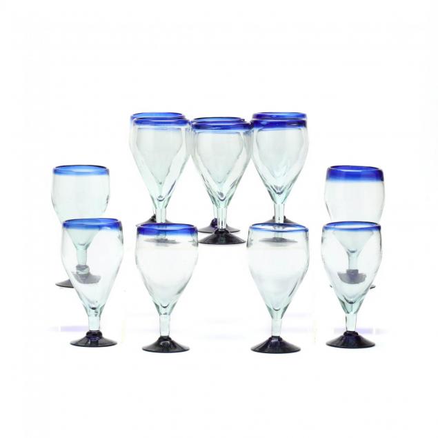 set-of-twelve-white-wine-glasses