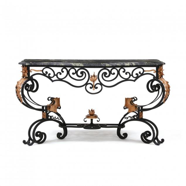 spanish-rococo-style-granite-top-console-table