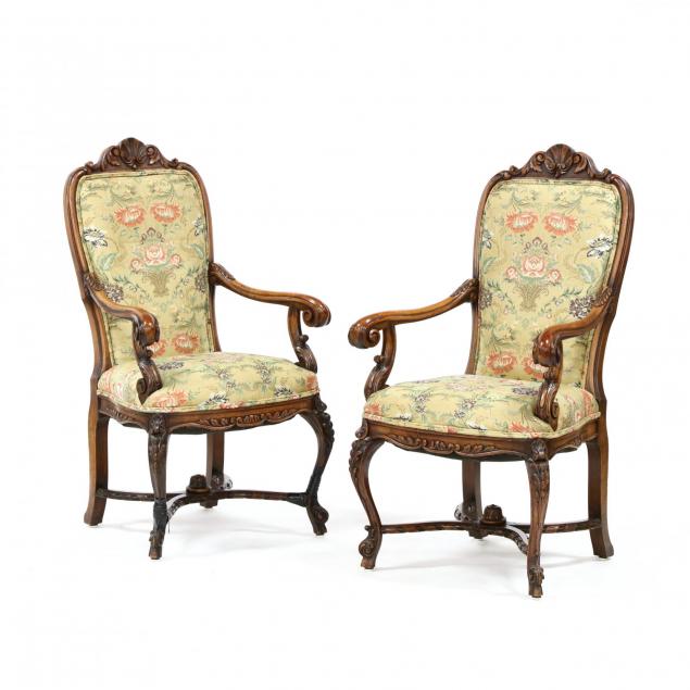 pair-of-spanish-style-carved-hall-chairs