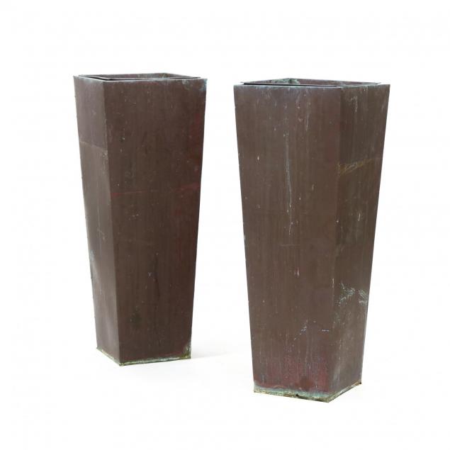 smith-and-hawken-pair-of-copper-tall-planters