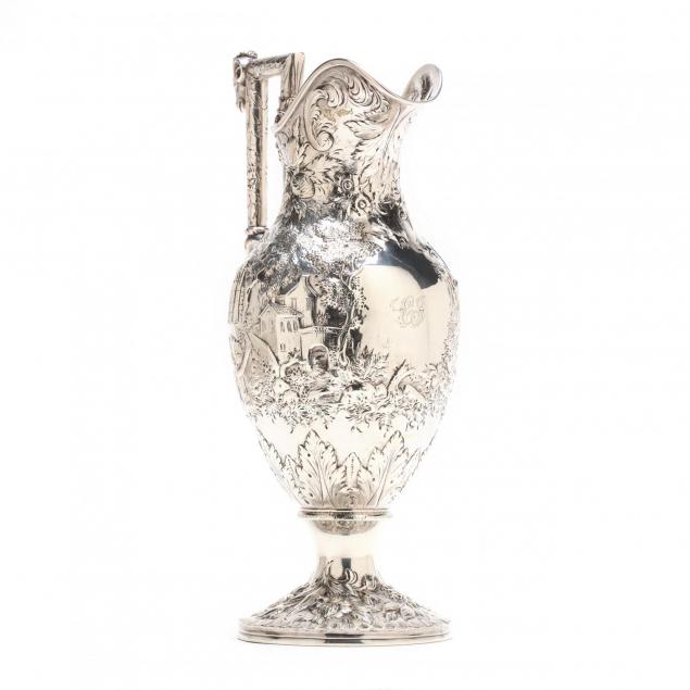 s-kirk-son-coin-silver-landscape-ewer