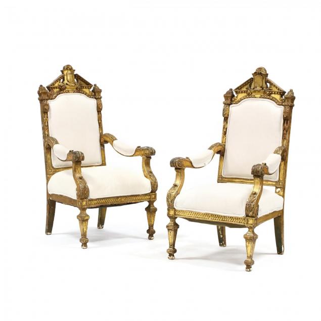 pair-of-italian-renaissance-style-carved-and-gilt-hall-chairs