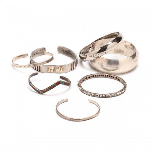 seven-bangle-and-cuff-bracelets