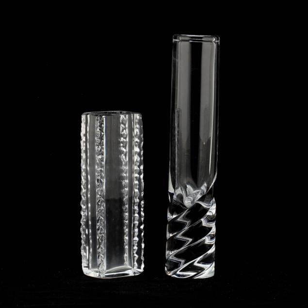 two-modernist-glass-bud-vases-incl-daum