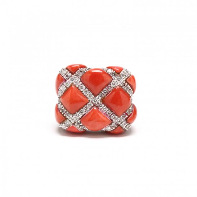 18kt-white-gold-coral-and-diamond-ring