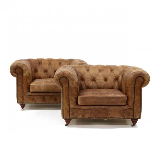 pair-of-leather-oversized-chesterfield-style-club-chairs