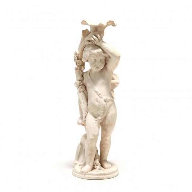 chalk-ware-putti-figure