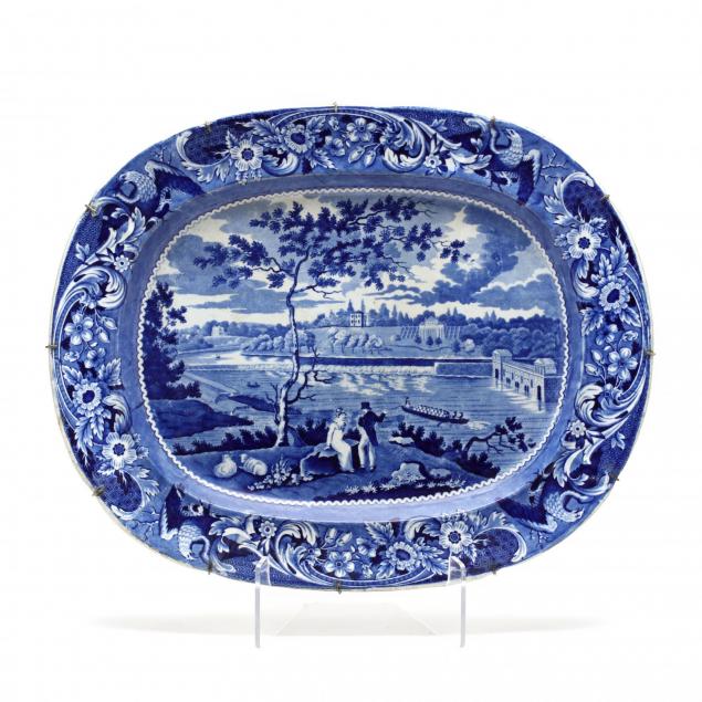 historic-transferware-platter-i-fair-mount-near-philadelphia-i