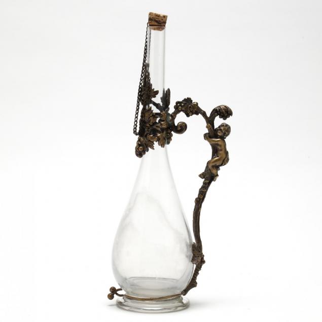 antique-glass-brass-claret-jug