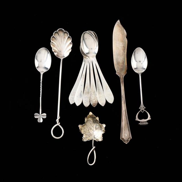 a-group-of-sterling-silver-flatware